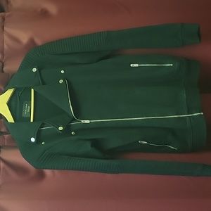 Zara Man knit motorcycle jacket